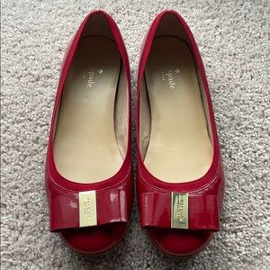 Kate Spade Red Flats (sz 7.5)